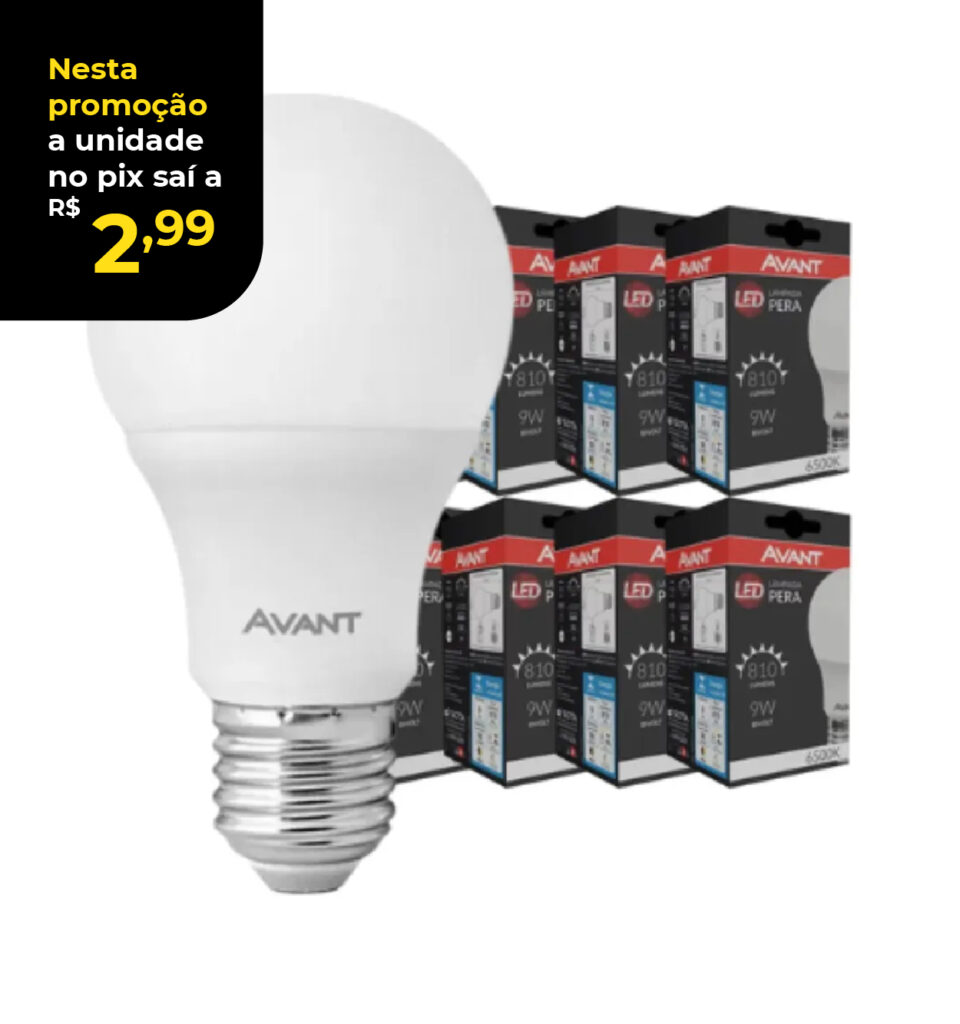 Kit 10 Lâmpadas Led 9w Bulbo - Avant