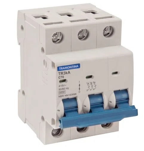 Disjuntor tri 70amp tramontina